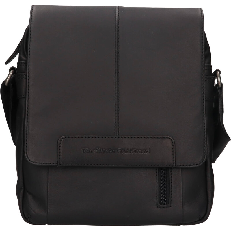 Pánska kožená taška cez rameno The Chesterfield Brand Remy - čierna 66061926