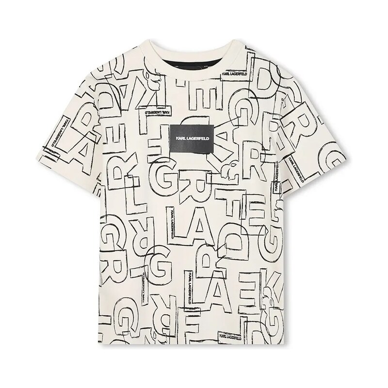 Detské bavlnené tričko Karl Lagerfeld 65857332