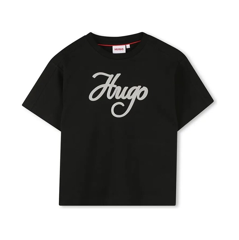 Detské bavlnené tričko HUGO 65857338