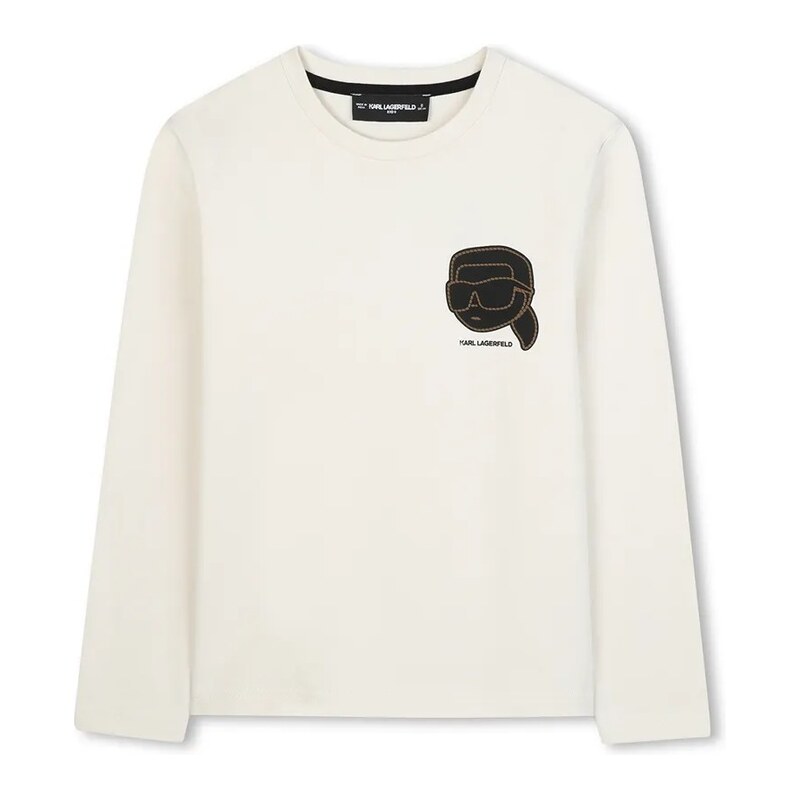 Detská bavlnená košeľa s dlhým rukávom Karl Lagerfeld 65857464
