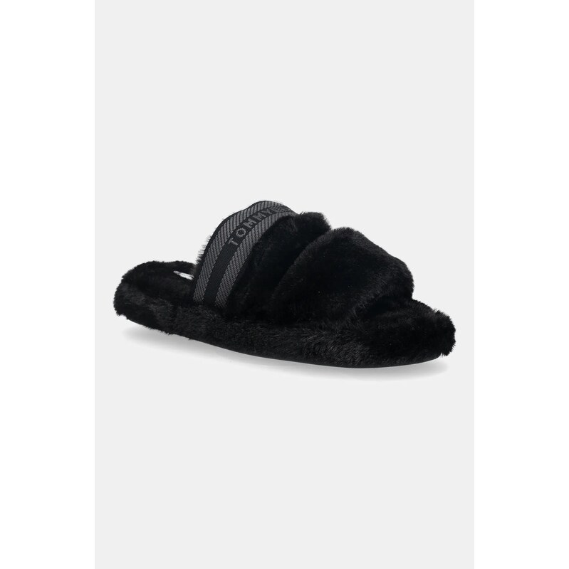 Papuče Tommy Hilfiger HILFIGER FUR SLIPPER 65862063