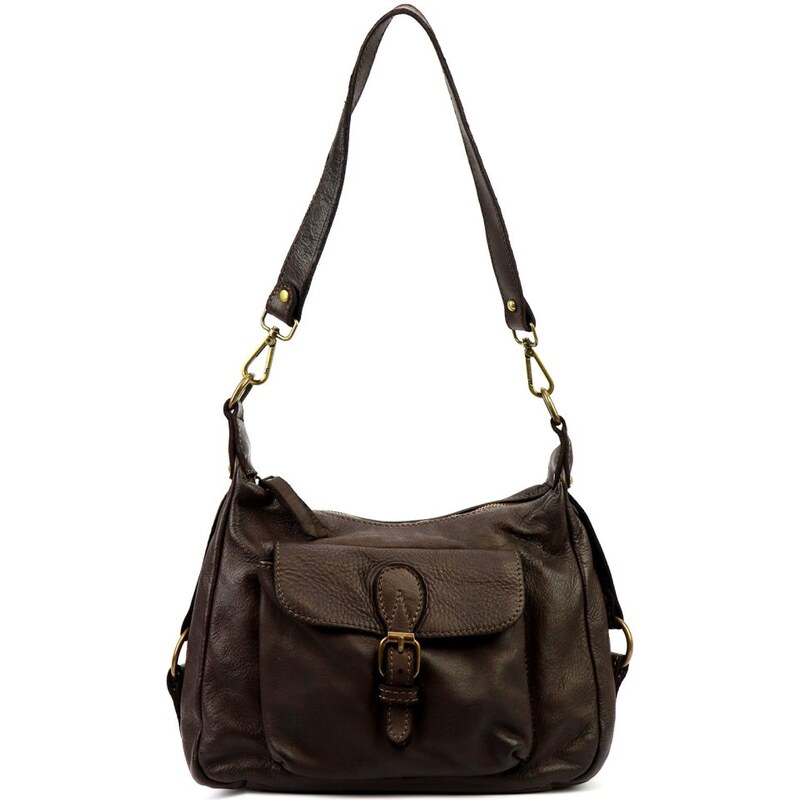 VS Dámská kožená kabelka Scarlet tm. hnedá 65857829