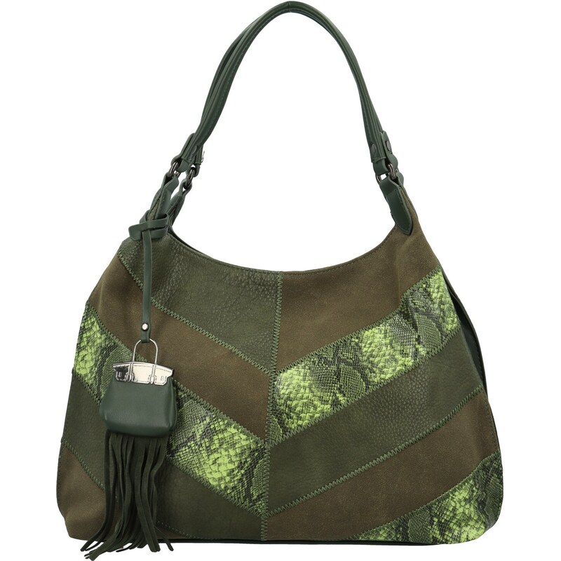 Dámska kabelka cez rameno tmavo zelená - Maria C Dasia zelená 65911074