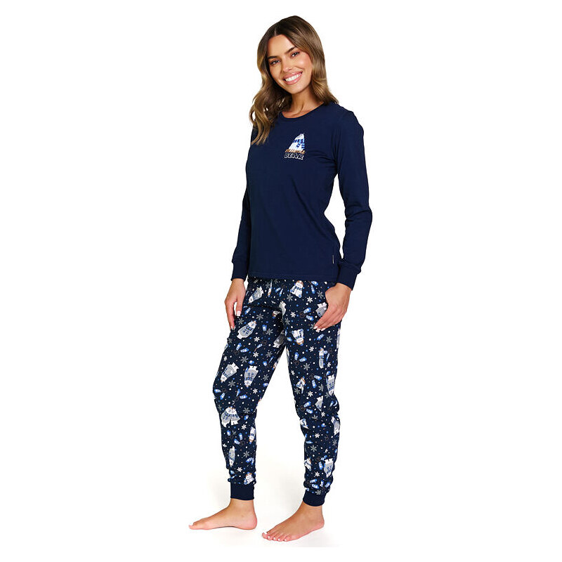 DN Nightwear Dámske pyžamo Mama Bear tmavomodré 66045849