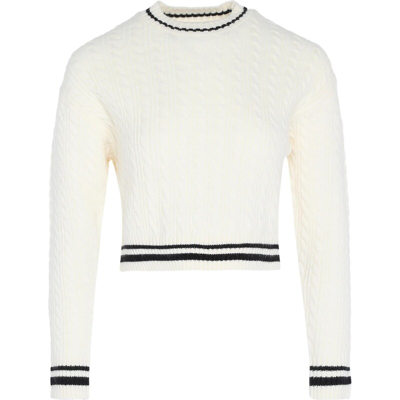 bridgeport Sveter čierna / biela ako vlna 65870082