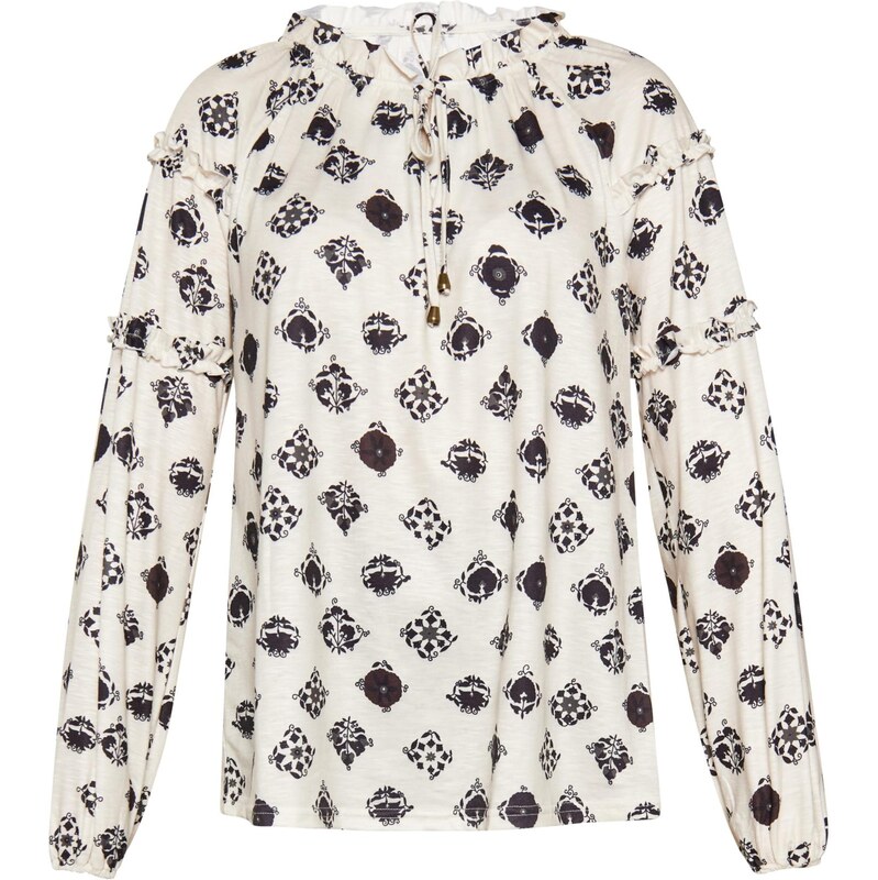 usha FESTIVAL Blúzka krémová / čierna 66140749