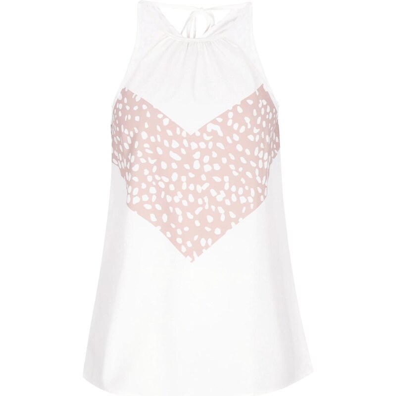 NAEMI Top Fashion Look svetlofialová / biela 65881188