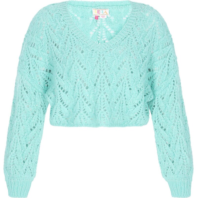 IZIA Sveter tyrkysová 65884684