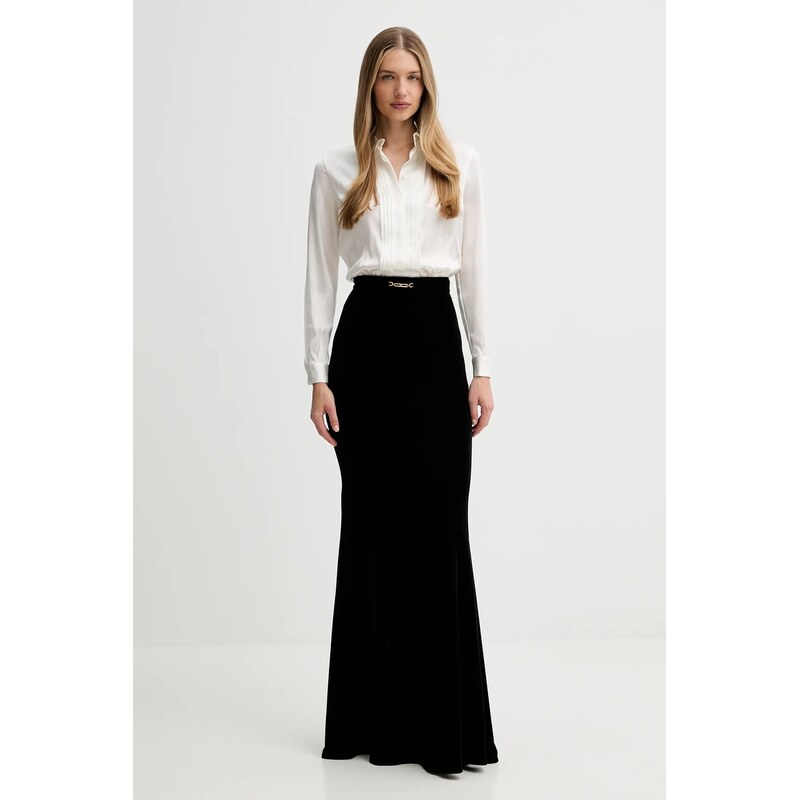 Šaty s prímesou hodvábu Elisabetta Franchi 65859514