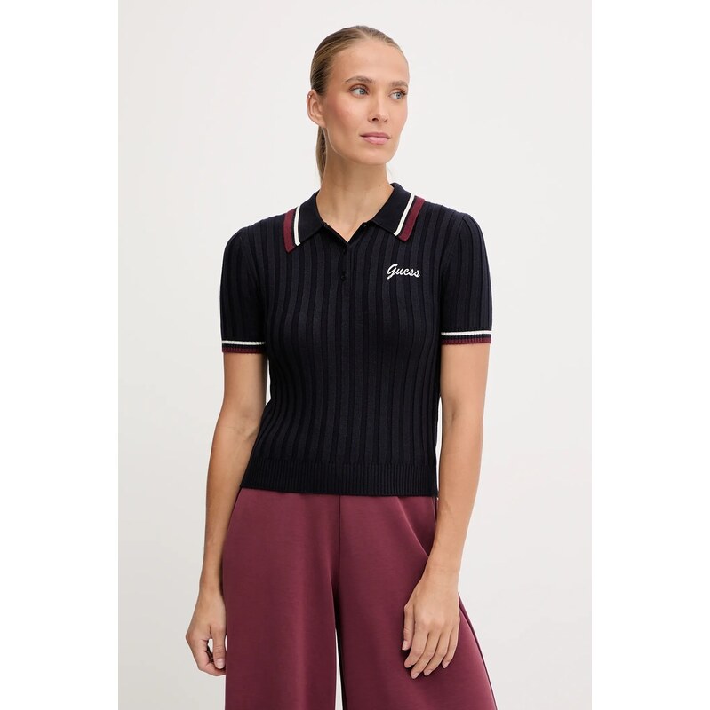 Polo tričko s prímesou vlny Guess SABINA 65859421