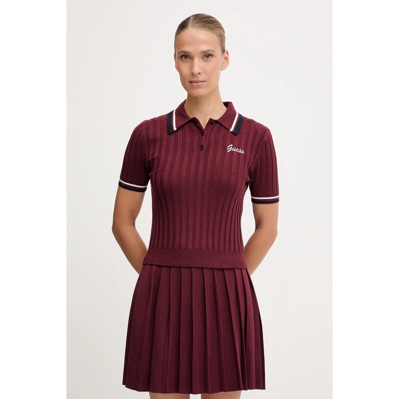 Polo tričko s prímesou vlny Guess SABINA 65859422