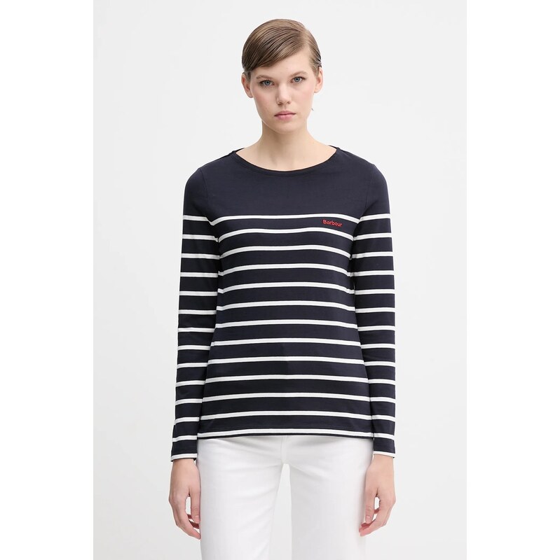 Bavlnené tričko s dlhým rukávom Barbour BRADLEY 66514755