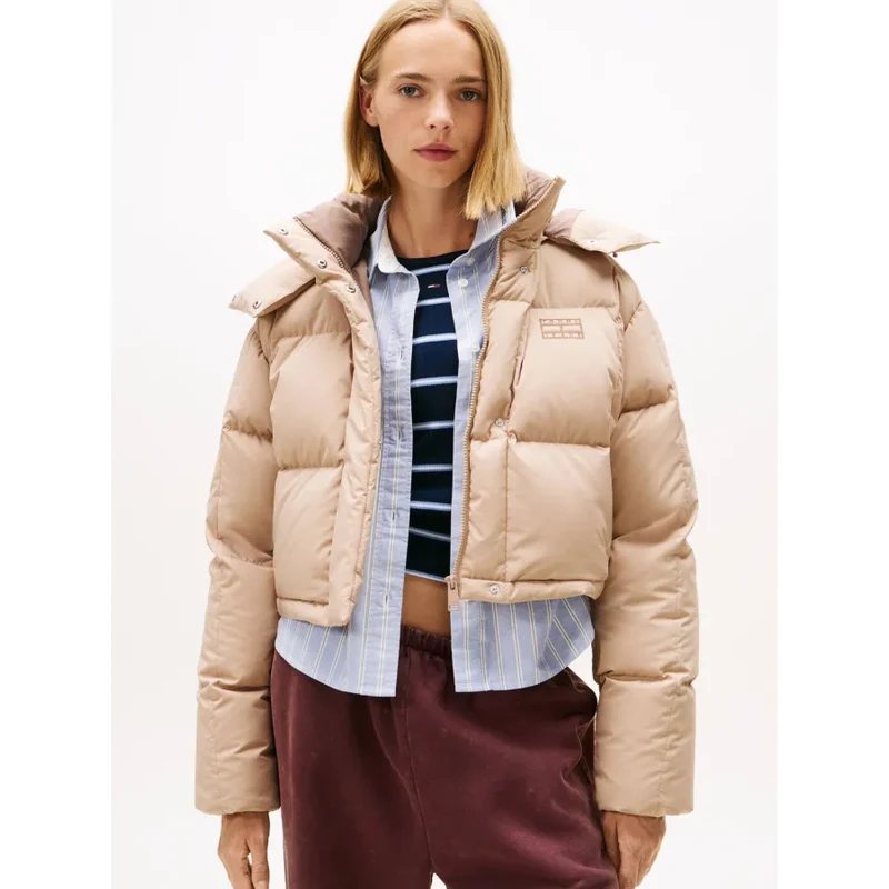 Tommy Jeans Páperová bunda ALASKA GRID | Cropped Fit 65859671