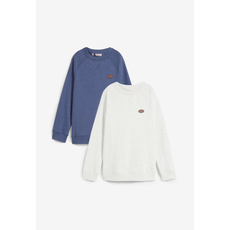 bonprix Mikina (2 ks), farba modrá 46552101