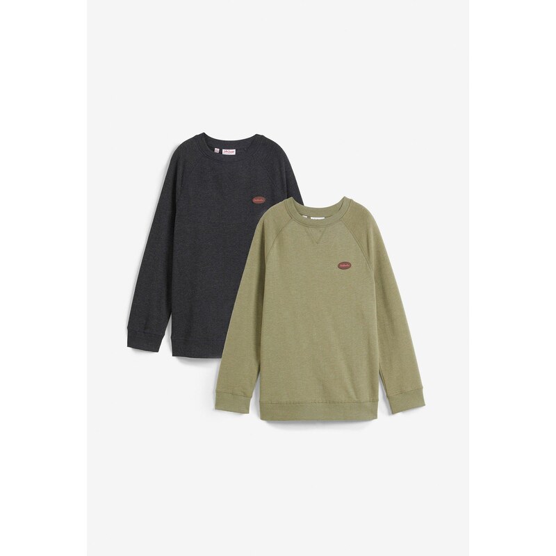 bonprix Mikina (2 ks), farba čierna 46552102