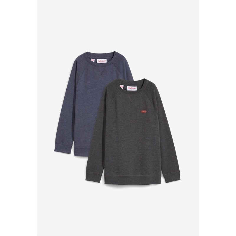 bonprix Mikina (2 ks), farba šedá 60350196