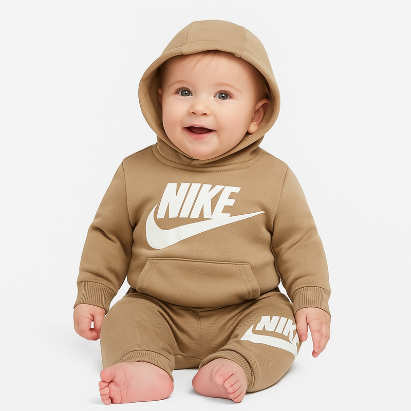Nike kids club fleece set BEIGE 65860987