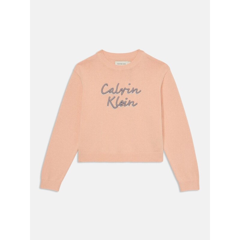 Calvin Klein Sveter broskyňová / čierna 65861710