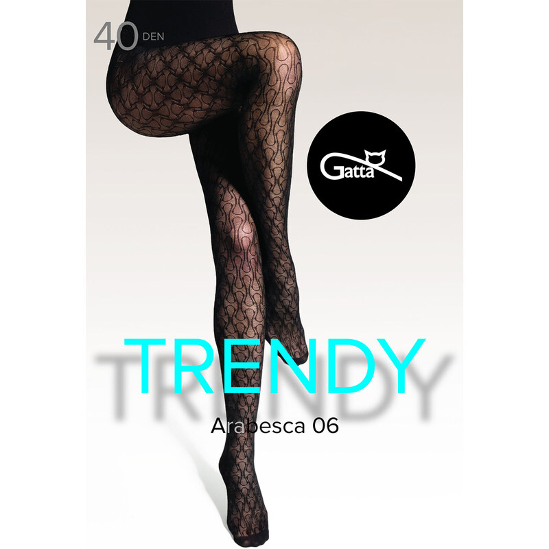 Silonkové pančucháče so vzorom Gatta Arabesca 06 40 DEN 65899958