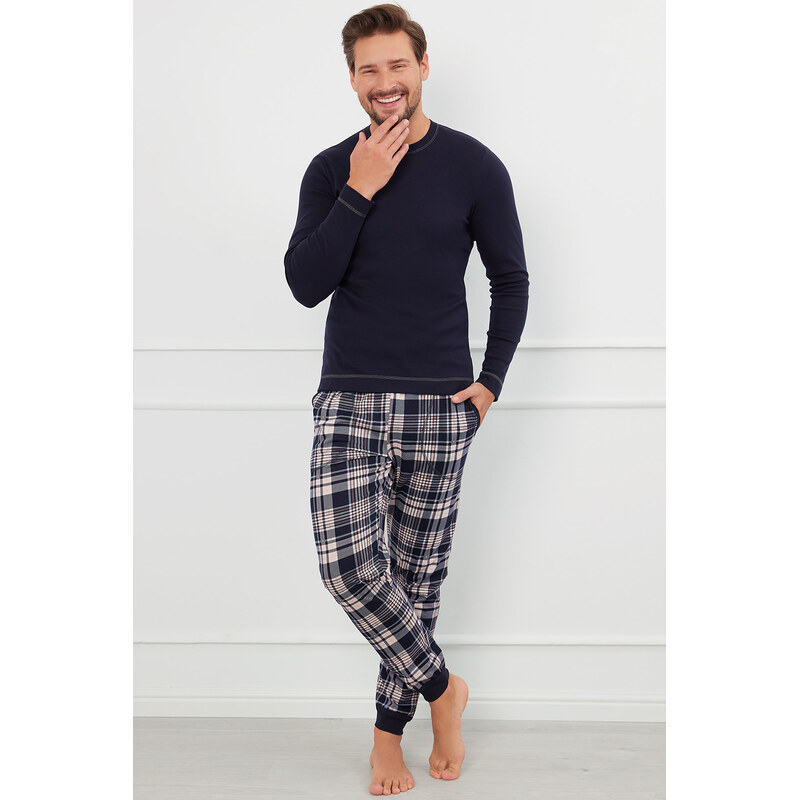 Pánske pyžamo Italian Fashion Brit dlhý rukáv 65899911