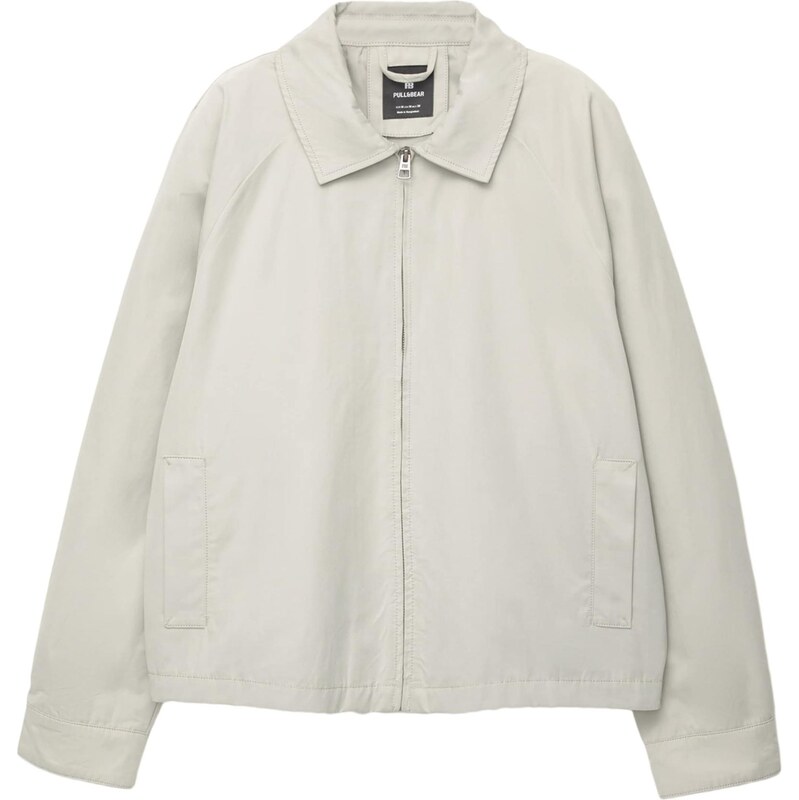 Pull&Bear Prechodná bunda svetlosivá 65890196