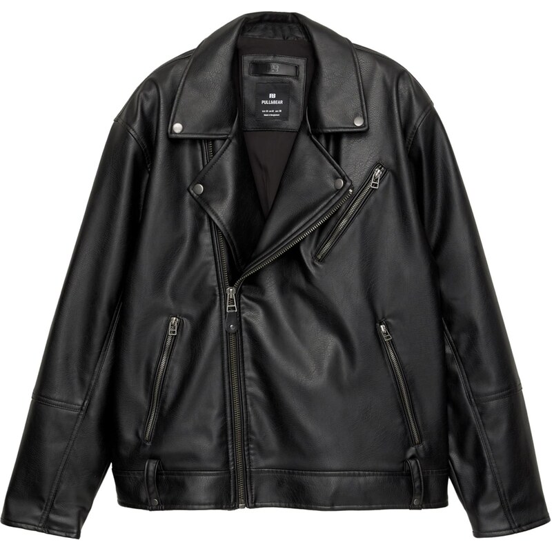 Pull&Bear Prechodná bunda čierna 65894903