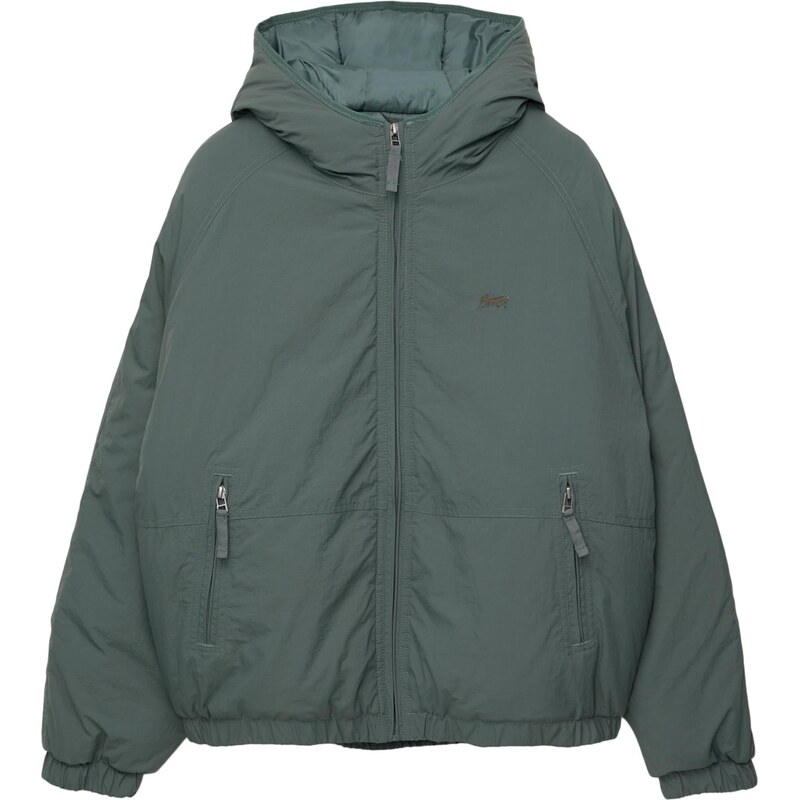 Pull&Bear Zimná bunda STWD tmavozelená 66009659