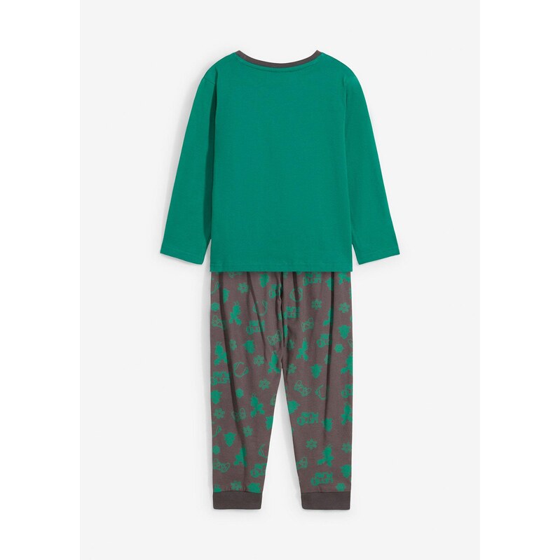 bonprix Detské pyžamo (2-dielne), bio bavlna, farba šedá 59720343