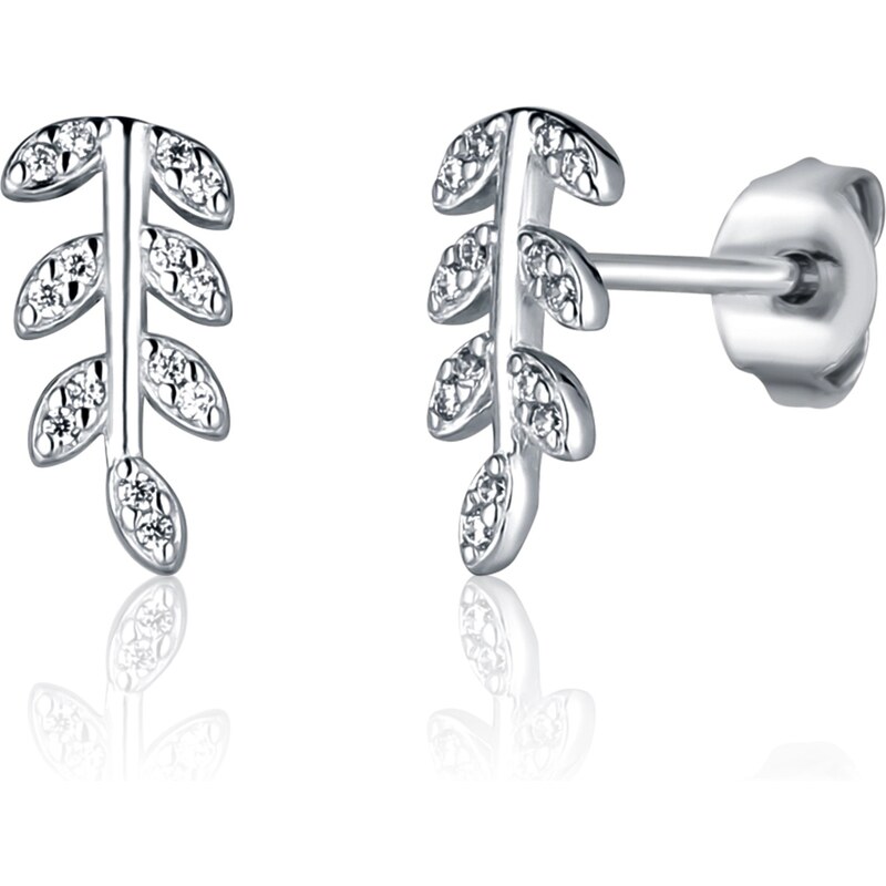 JVD Strieborné náušnice so zirkónmi Lístočky SVLE2336X61BI00 66590170