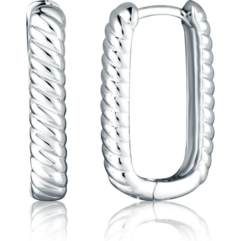 JVD Dámske strieborné oválne náušnice SVLE2865X610000 66593692