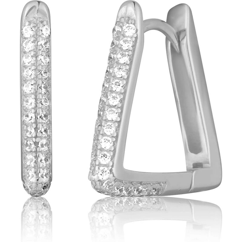 JVD Blyštivé strieborné náušnice SVLE3099XH2BI00 66582850