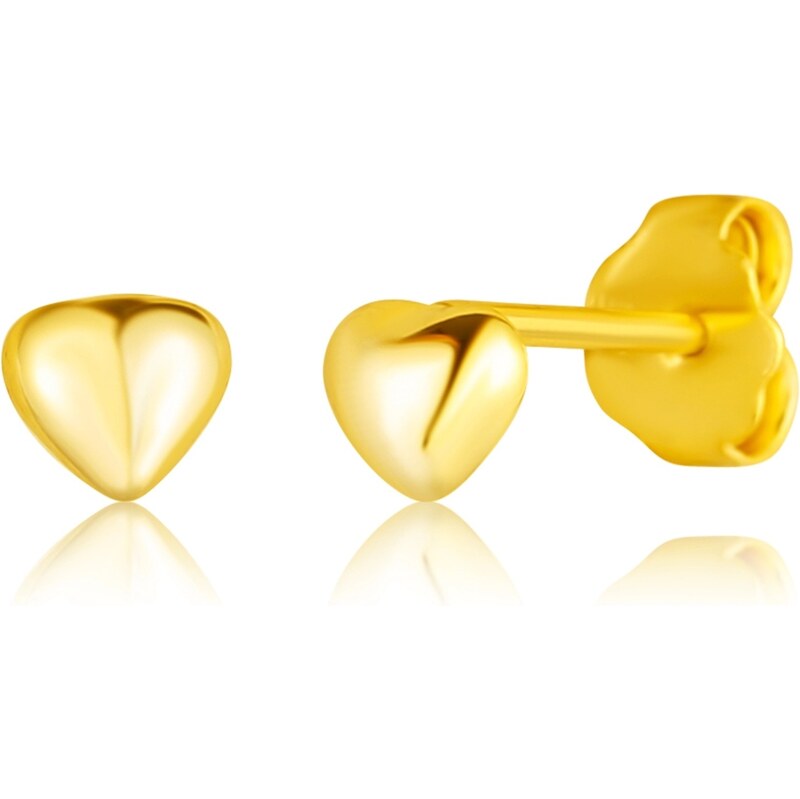 JVD Drobné pozlátené náušnice Srdiečka SVLE3264XF3GO00 66588370