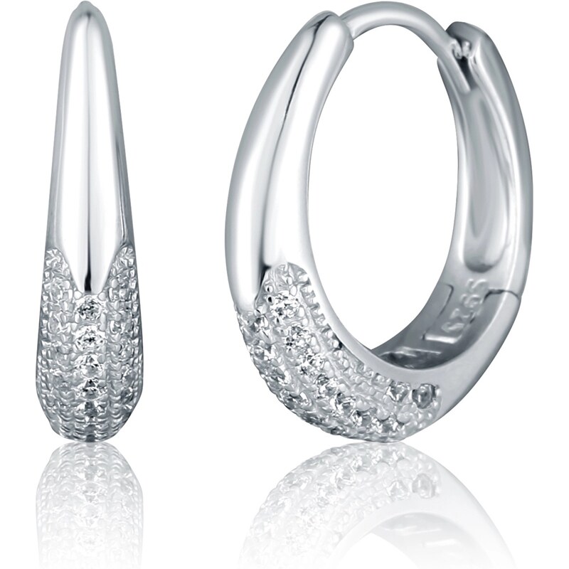 JVD Módne kruhové náušnice so zirkónmi SVLE3096XH2BI00 66586700