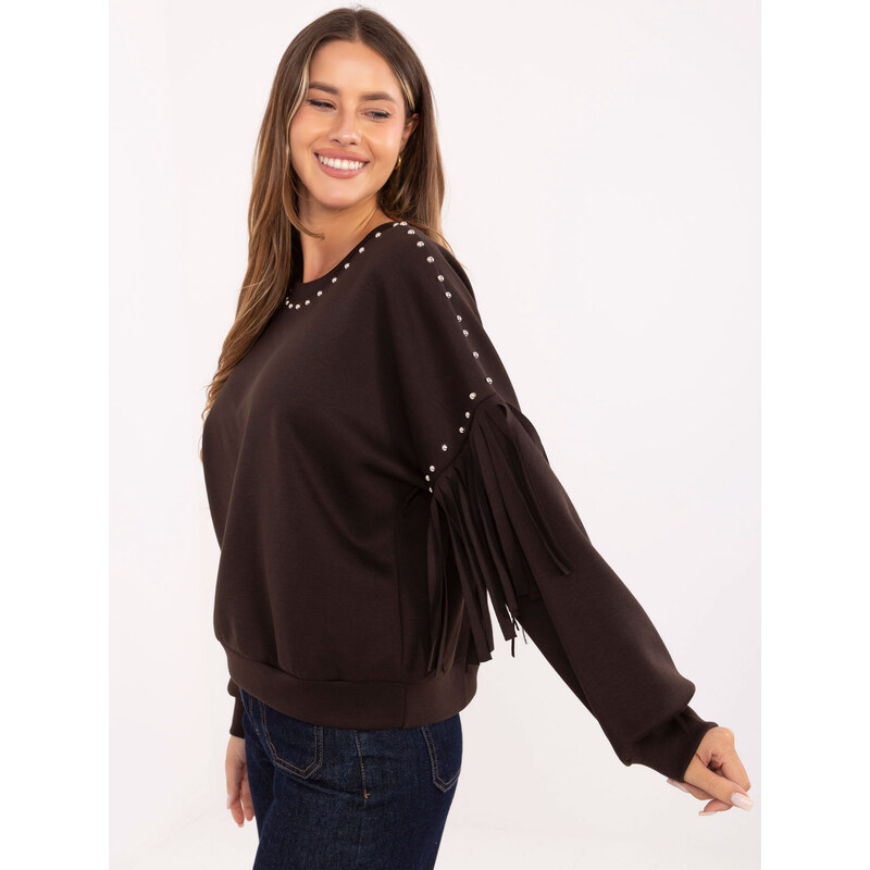 RUE PARIS Sweatshirt-IT-BL-21731.85-dark brown 65863410