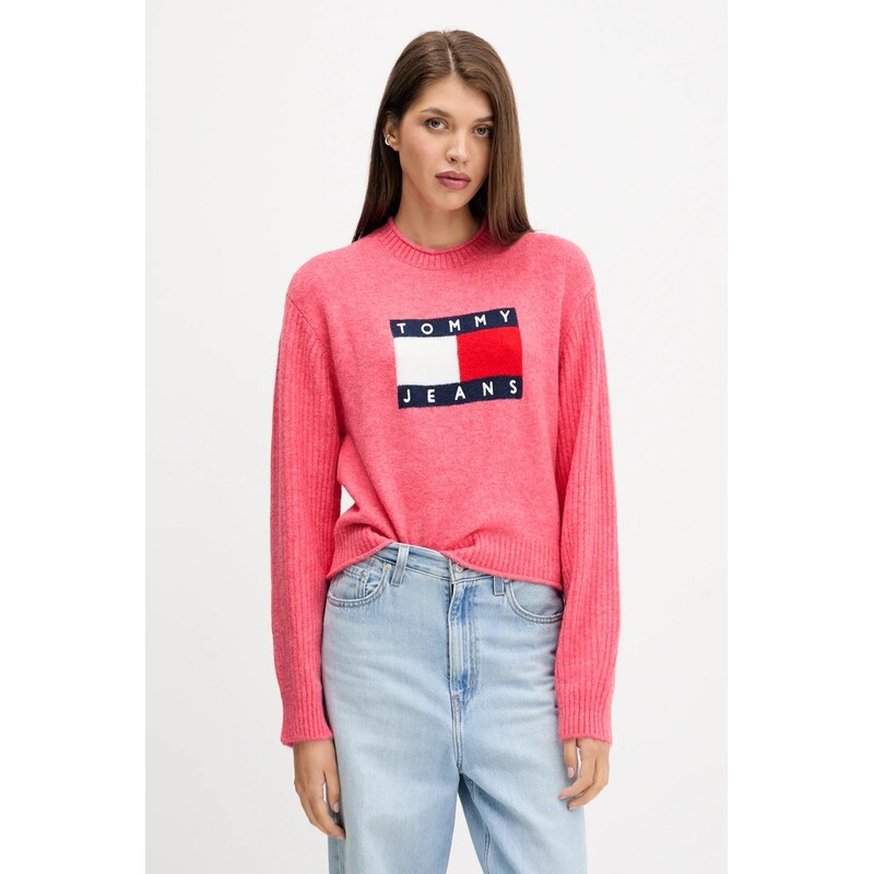 Sveter s prímesou vlny Tommy Jeans 64900975