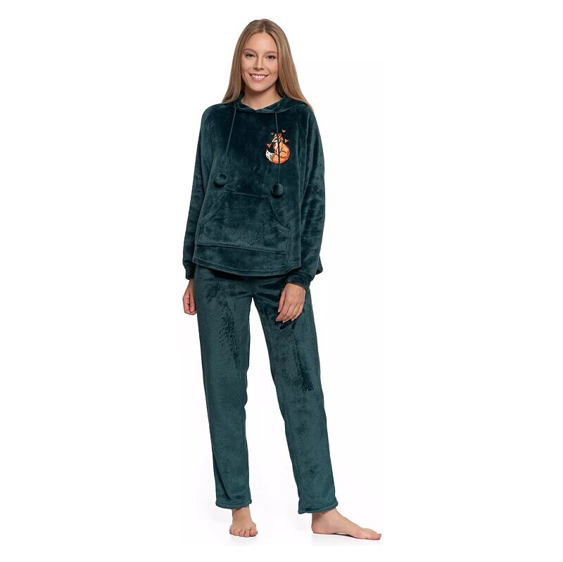 Moraj Hrejivé dámske pyžamo Fox zelené s líškou 66057434