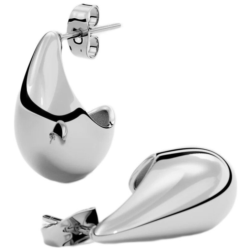 Furiosa Elegantné oceľové náušnice Teardrop SE-CLAWEARING-S 66586361