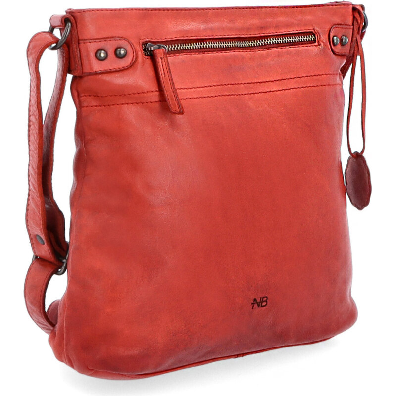Kožená kabelka crossbody Noelia Bolger červená NB 2006 CV 46393565