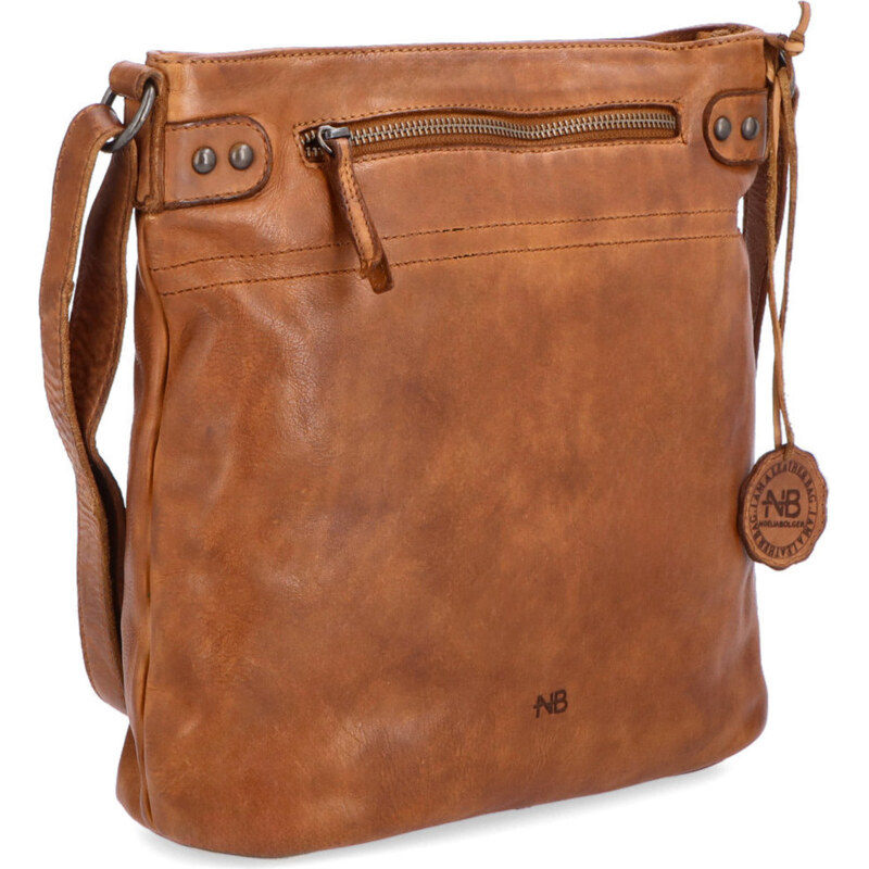 Kožená kabelka crossbody Noelia Bolger koňaková NB 2006 KO 47092123