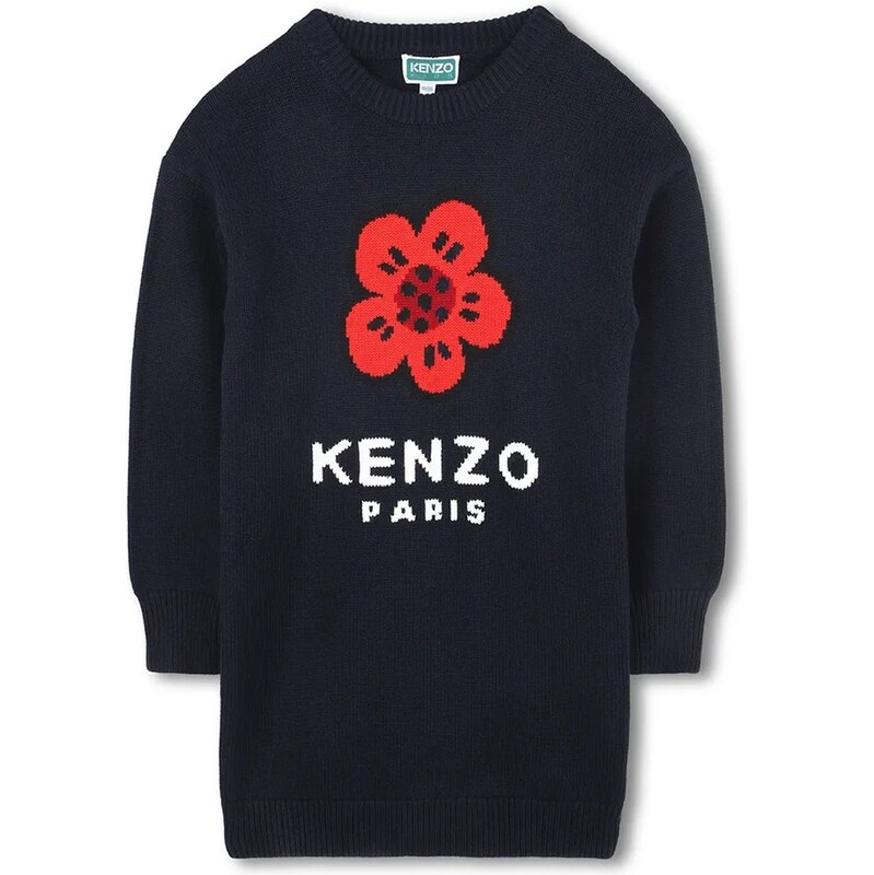Dievčenské šaty s prímesou vlny Kenzo Kids 65870541