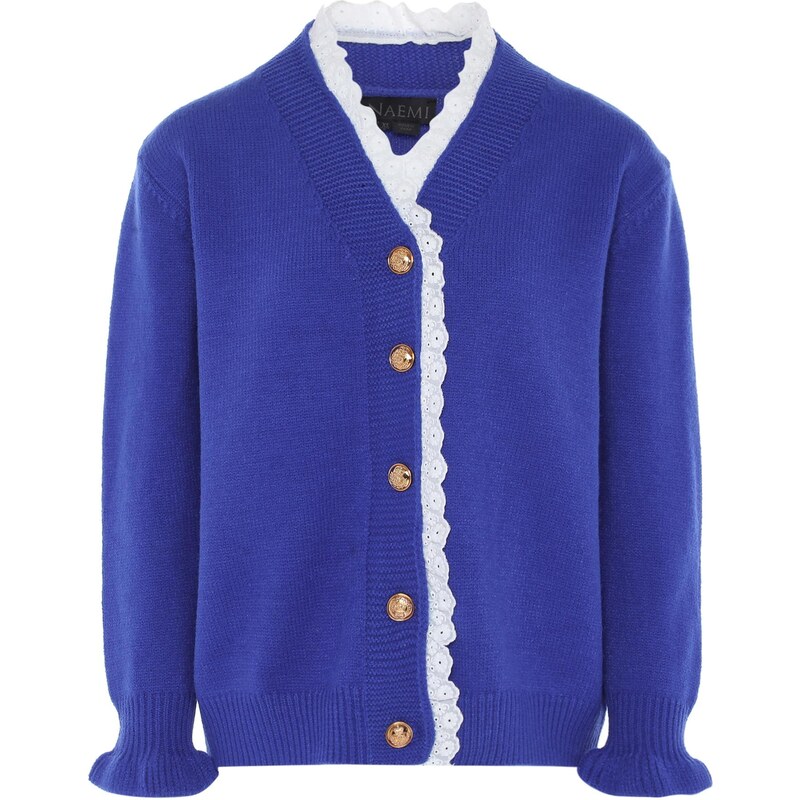 NAEMI Kardigán modrá / biela 65868788