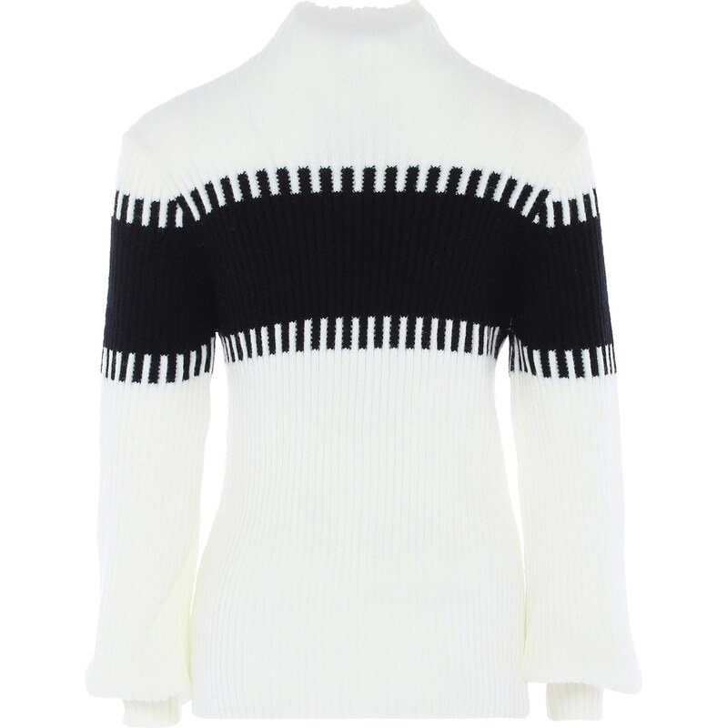 FENIA Sveter čierna / biela ako vlna 65868805