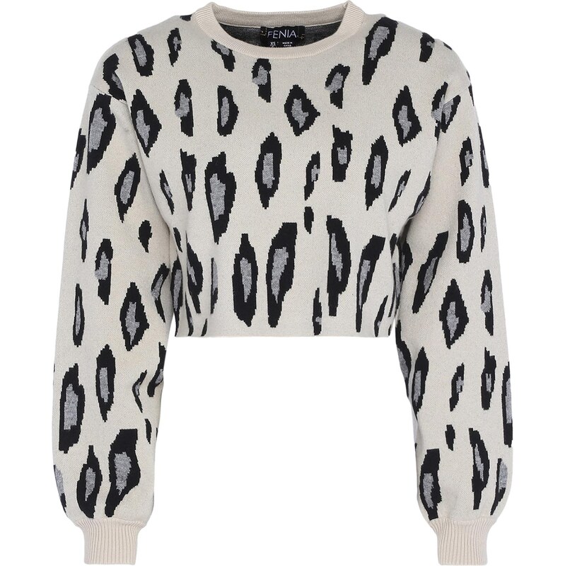 FENIA Sveter nebielená / svetlosivá / čierna 65868840