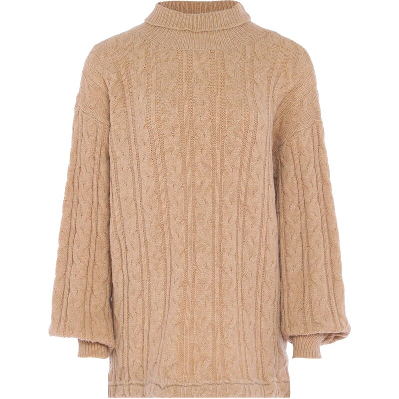 aleva Oversize sveter farba ťavej srsti 65868818