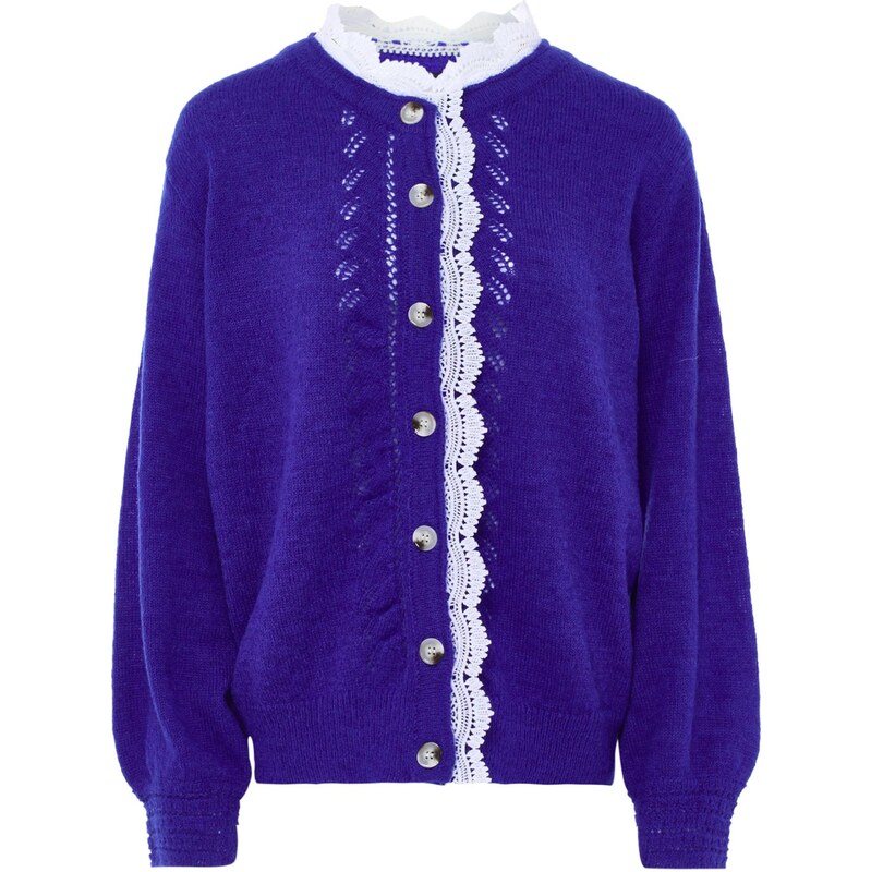 NAEMI Kardigán kráľovská modrá / biela 65868843