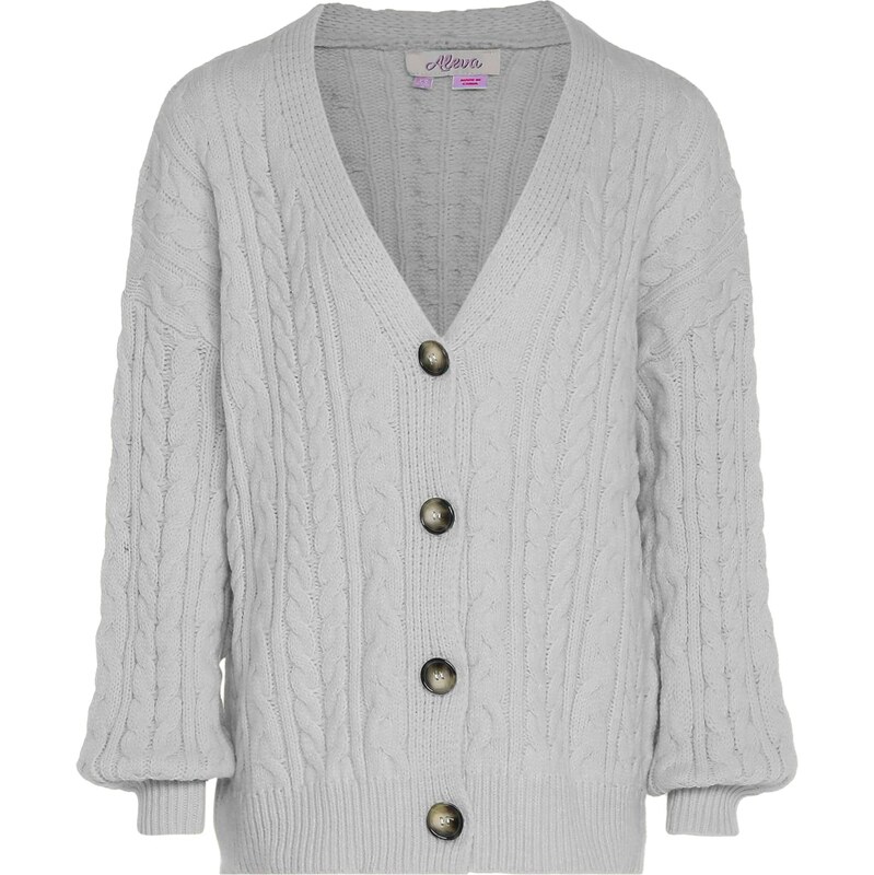 aleva Kardigán svetlosivá 65868896