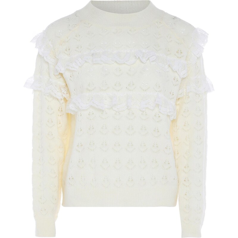 NAEMI Sveter biela / biela ako vlna 65868942