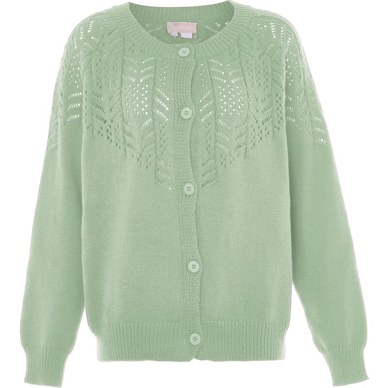 Jalene Kardigán pastelovo zelená 65868937