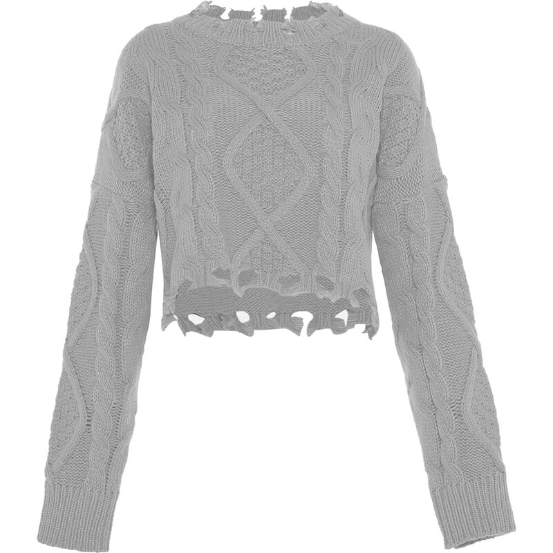 aleva Sveter sivá 65868897