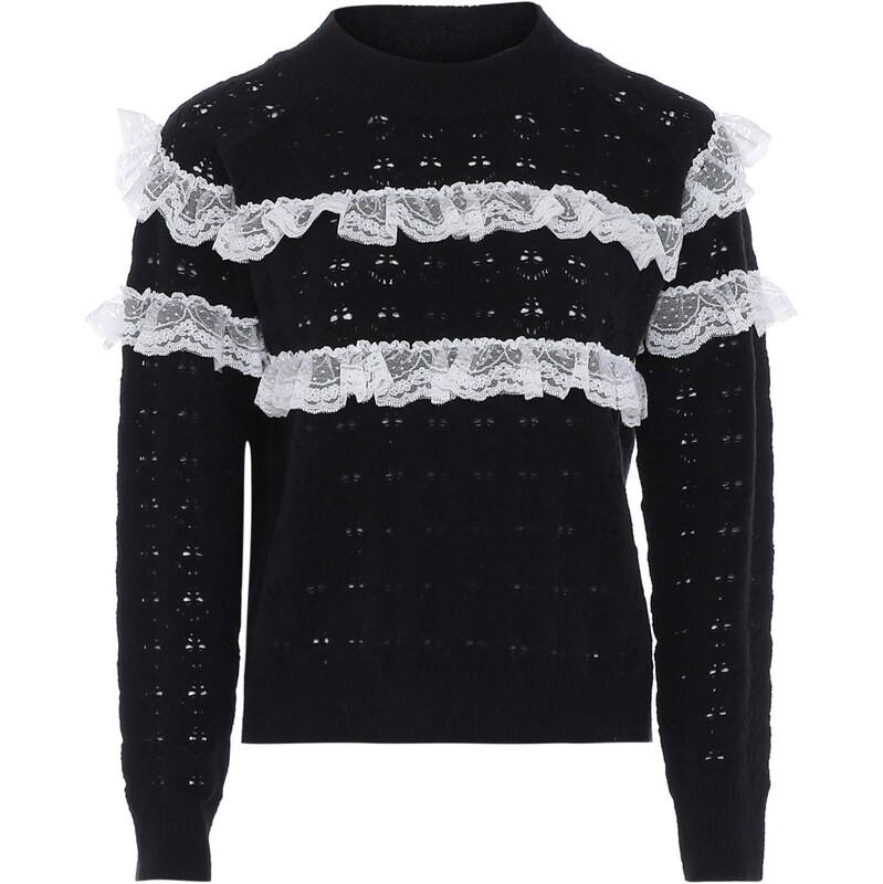 NAEMI Sveter čierna / biela 65868932